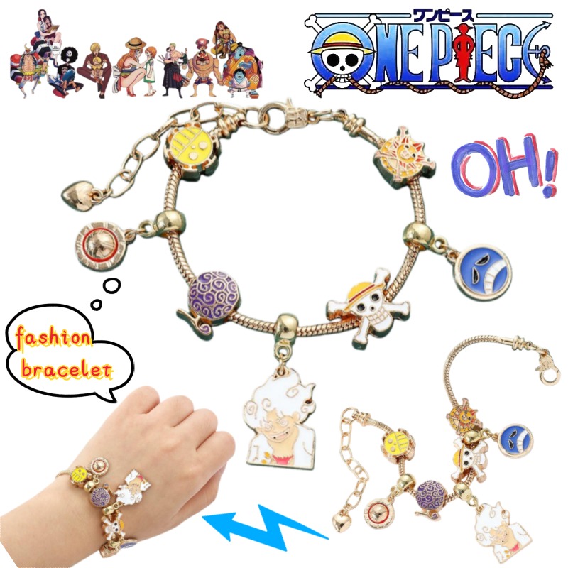 Anime Merchandise Japan - Pulseira Criativa Personalizada One Piece Monkey·D·Luffy