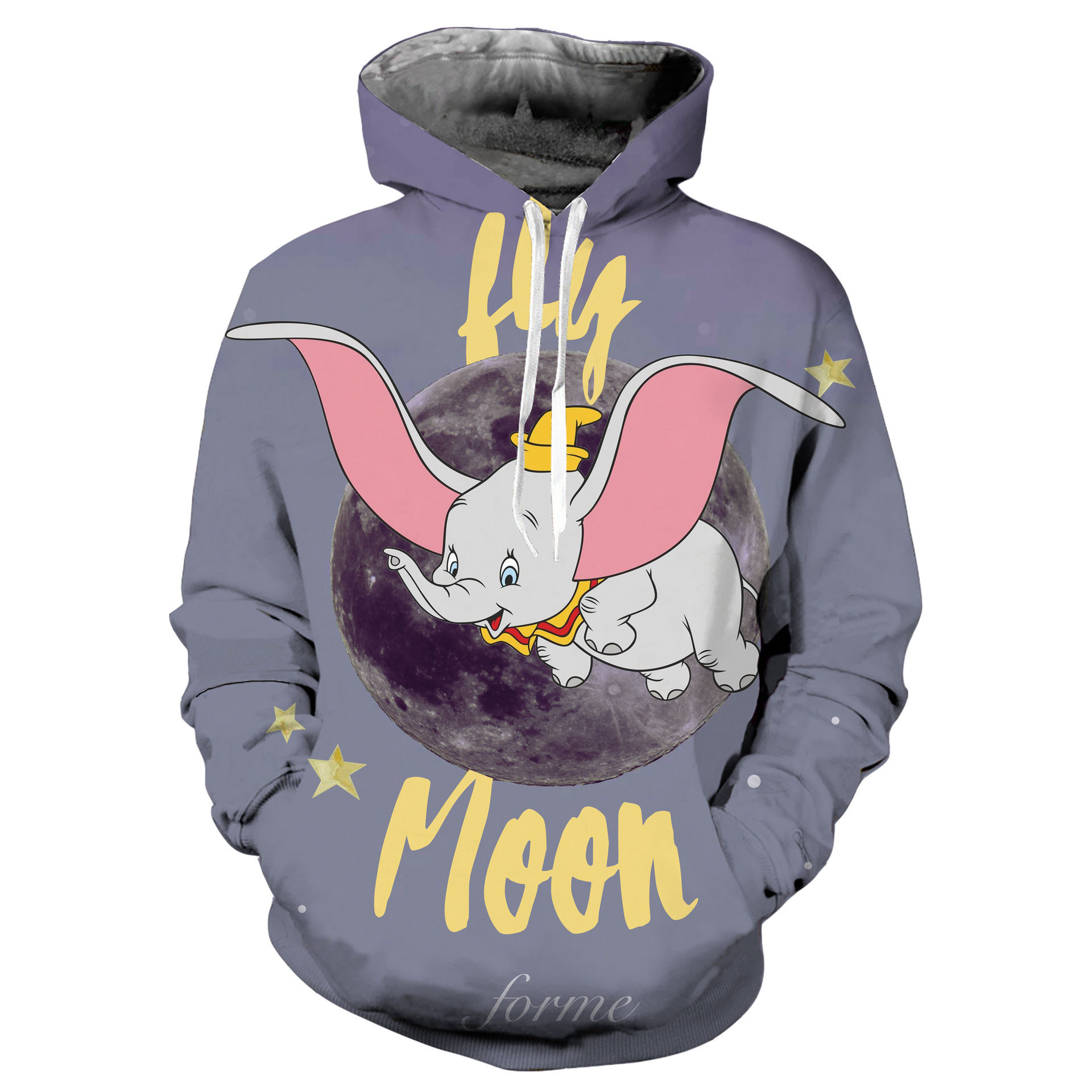 Anime Merchandise Hoodie - Novo estilo Dumbo O elefante Voador
