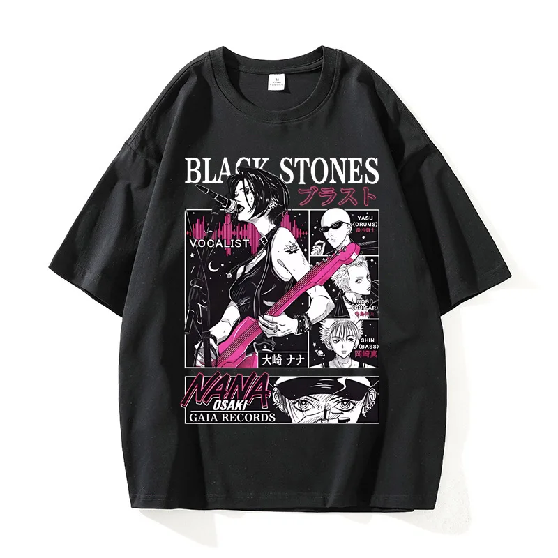 Nana Anime Merchandise - Camisas japonesas vintage sem mangas Nana