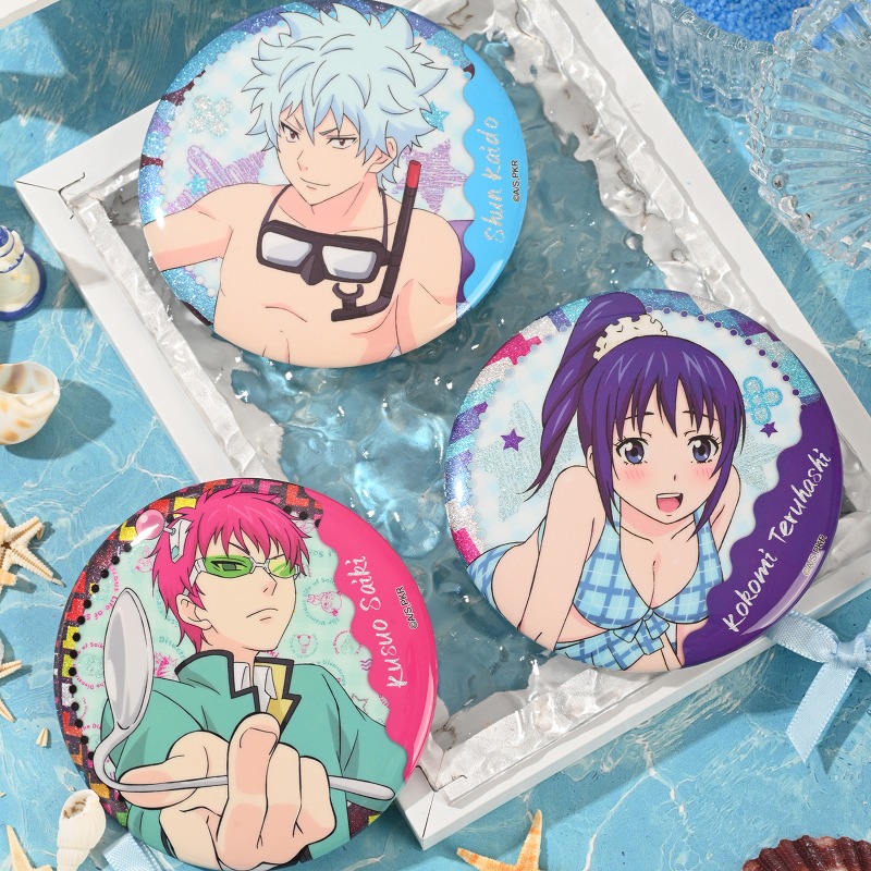 Pin Button Badge - Broche de Metal Redondo Saiki Kusuo:
