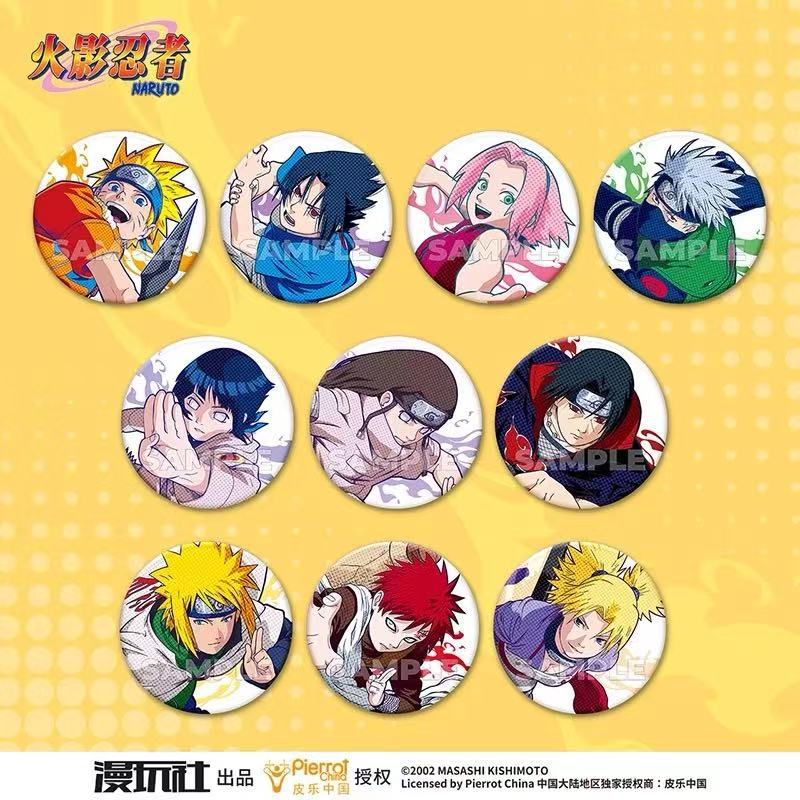 Anime Merchandise Box - Original naruto ponto série estanho crachá
