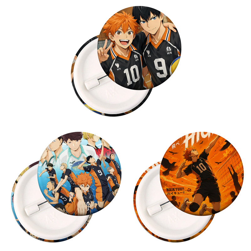 Pin Button Badge - Emblema de Anime Haikyuu, Broches de