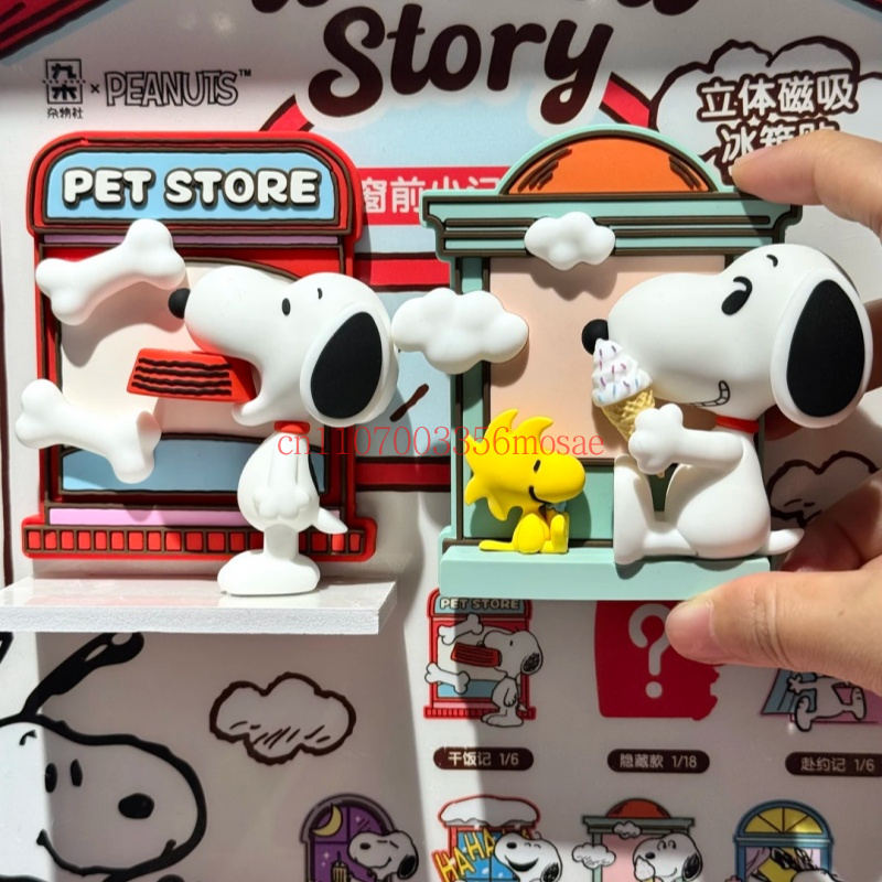 Anime Merchandise Box Set - Ímã de Geladeira Snoopy Peanuts Blind