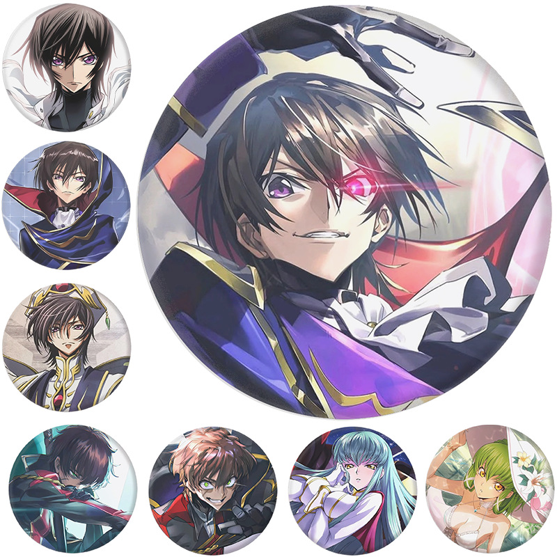 Pin Button Badge - Lelouch lamperouge pino emblema anime periféricos