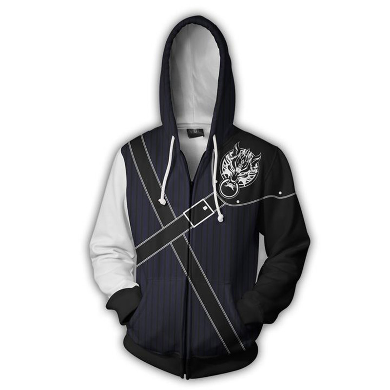 Final Fantasy Moletom Com Capu - Anime Merchandise Hoodie avaliação e preço