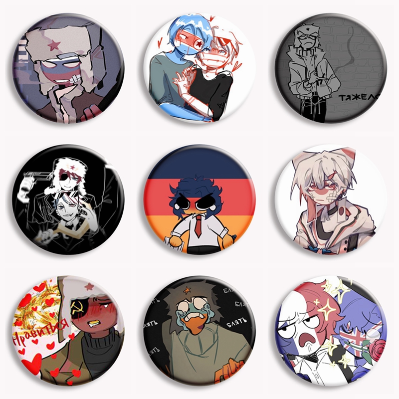 Countryhuman fã arte botão pin - Pin Button Badge avaliação e preço