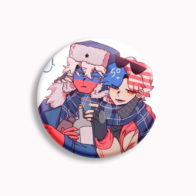 Countryhuman fã arte botão pin - Pin Button Badge avaliação e preço
