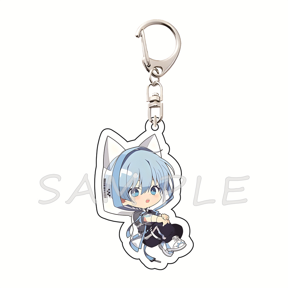 Chaveiros de Acrílico Blue Loc - Anime Merchandise Hoodie avaliação e preço