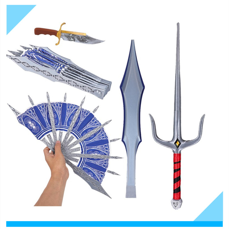 Kitana cosplay fãs dobrável ve - Cosplay Prop Sword avaliação e preço
