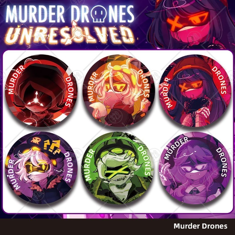 Murder Drones: Broche de Metal - Pin Button Badge avaliação e preço