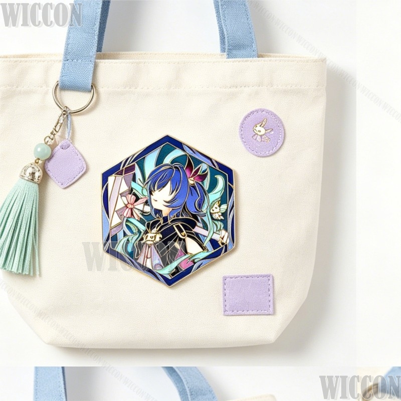 Pins Originais Doujin Genshin  - Anime Merchandise Hoodie avaliação e preço