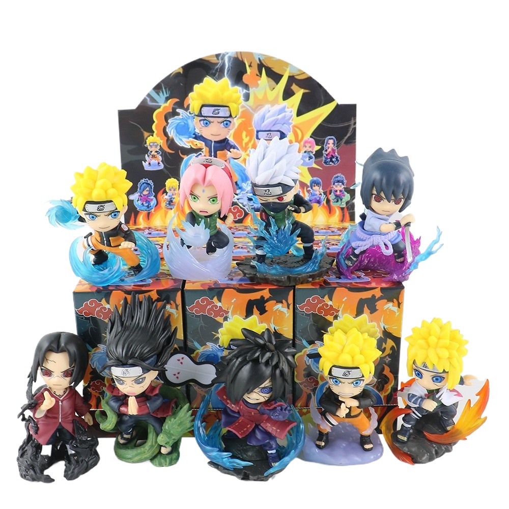 1-9 Estilos de Figuras Naruto  - Anime Merchandise Box Set avaliação e preço