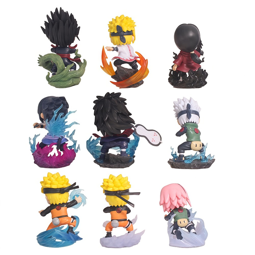 1-9 Estilos de Figuras Naruto  - Anime Merchandise Box Set avaliação e preço