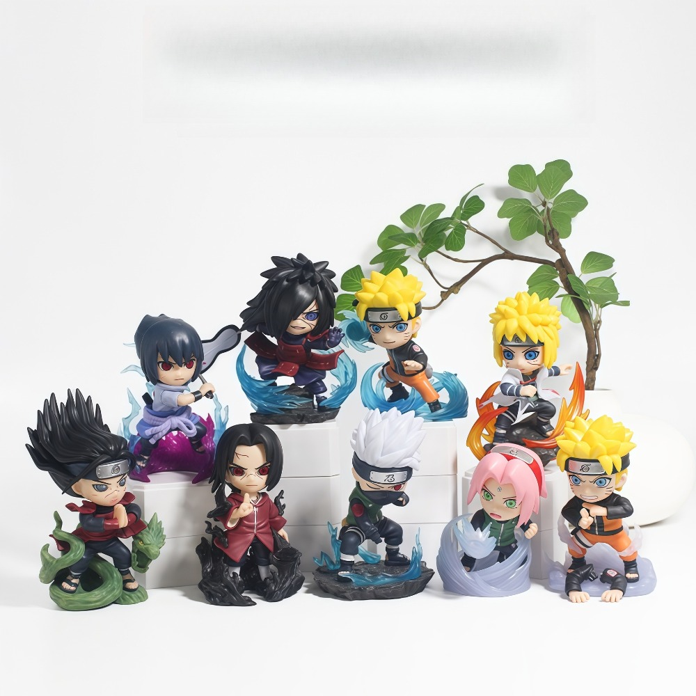 1-9 Estilos de Figuras Naruto  - Anime Merchandise Box Set avaliação e preço