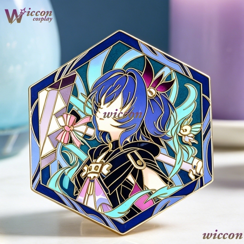 Pins Originais Genshin Impact  - Anime Merchandise Hoodie avaliação e preço