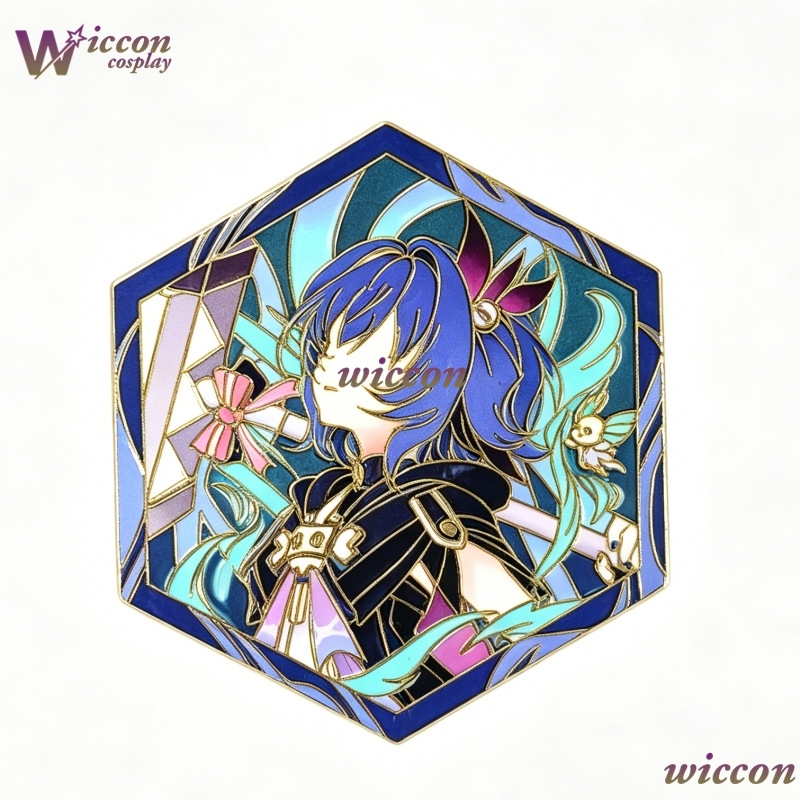 Pins Originais Genshin Impact  - Anime Merchandise Hoodie avaliação e preço