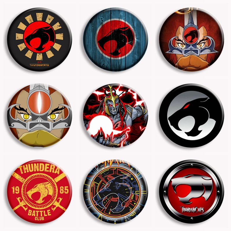 Thundercats logotipo dos desen - Pin Button Badge avaliação e preço